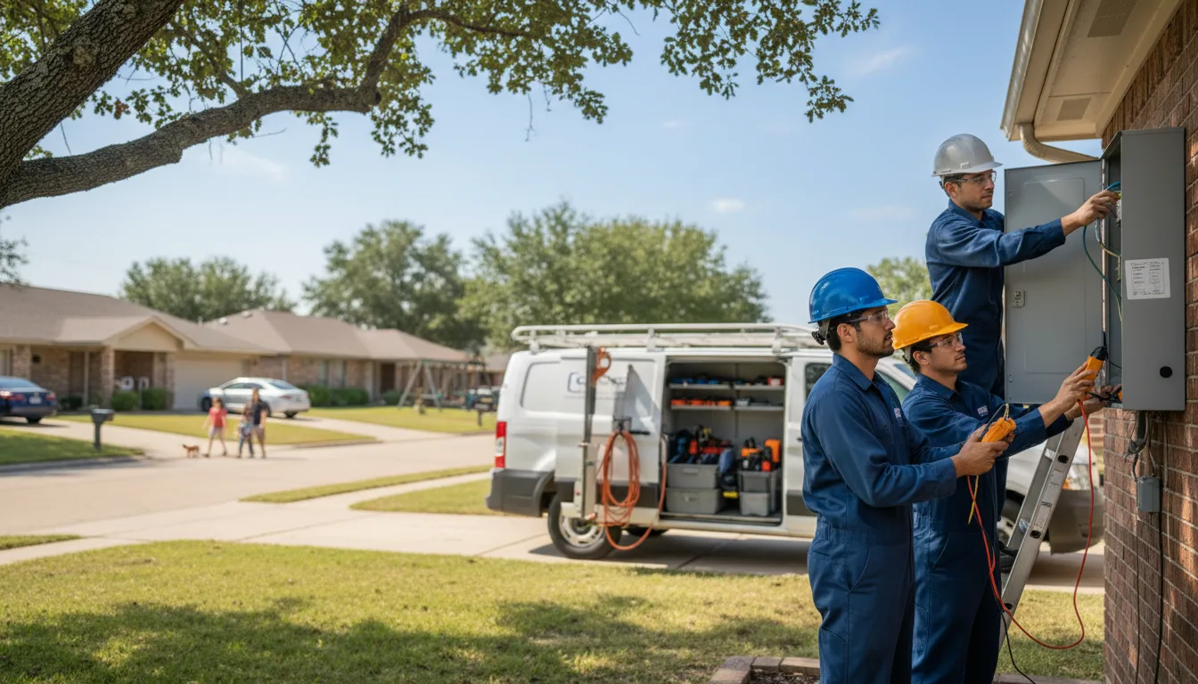 Certified electrician providing emergency electrical services in Leisenring, PA